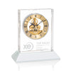 Ashland Clock on Base - Gold Dial