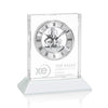 Ashland Clock on Base - Silver Dial
