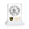 Ashland VividPrint™ Clock on Base - Silver Dial