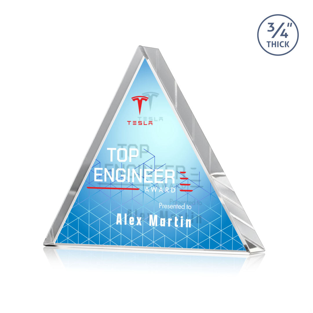 Adler Triangle VividPrint™ Double Sided Award
