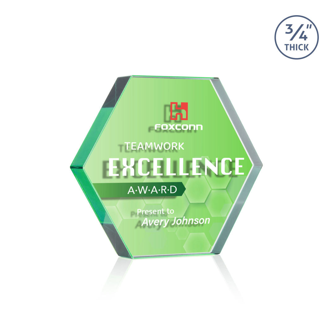 Gilford Hexagon VividPrint™ Double Sided Award