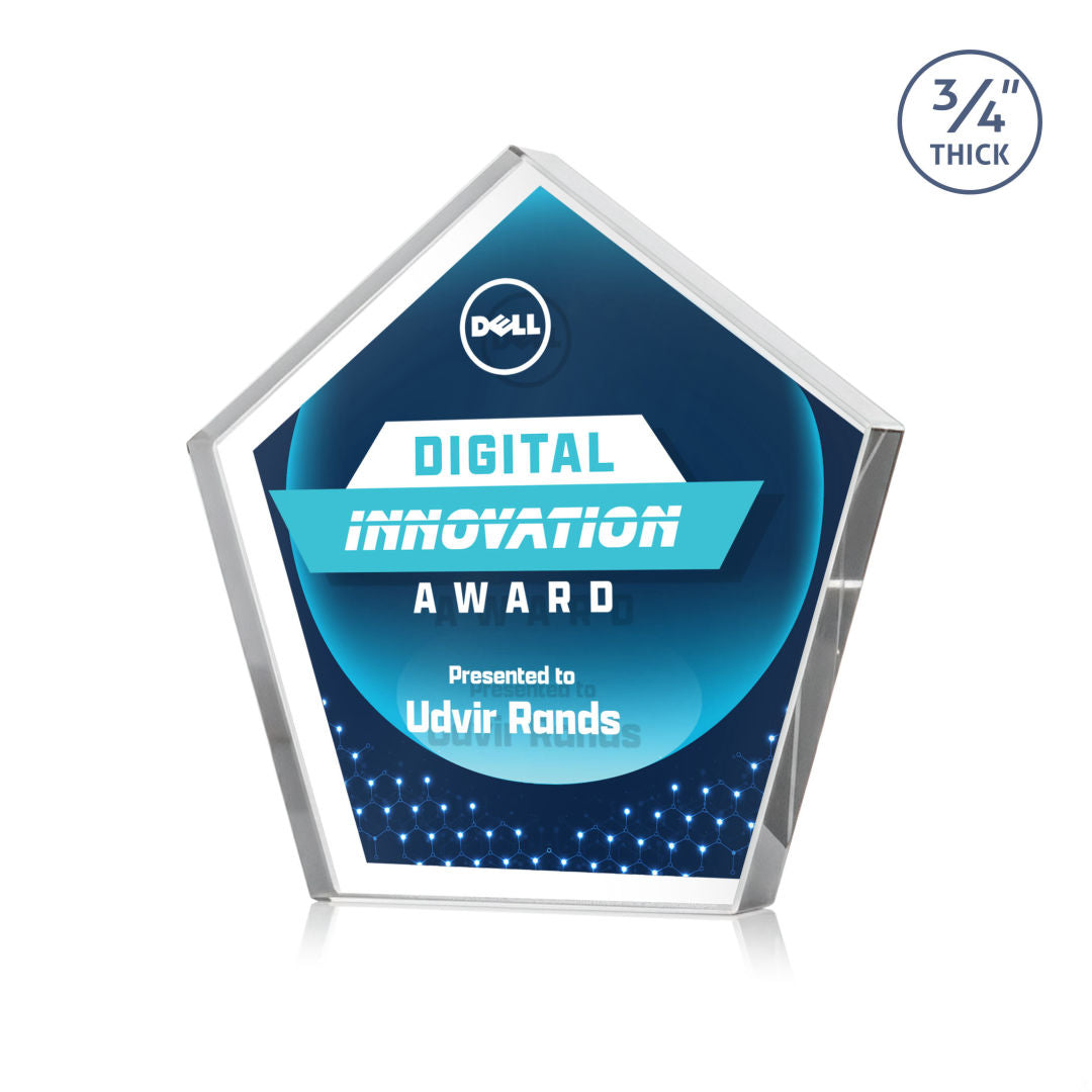 Belmar Pentagon VividPrint™ Double Sided Award
