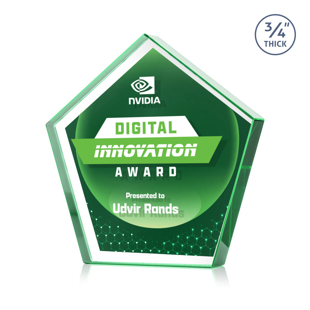 Belmar Pentagon VividPrint™ Double Sided Award