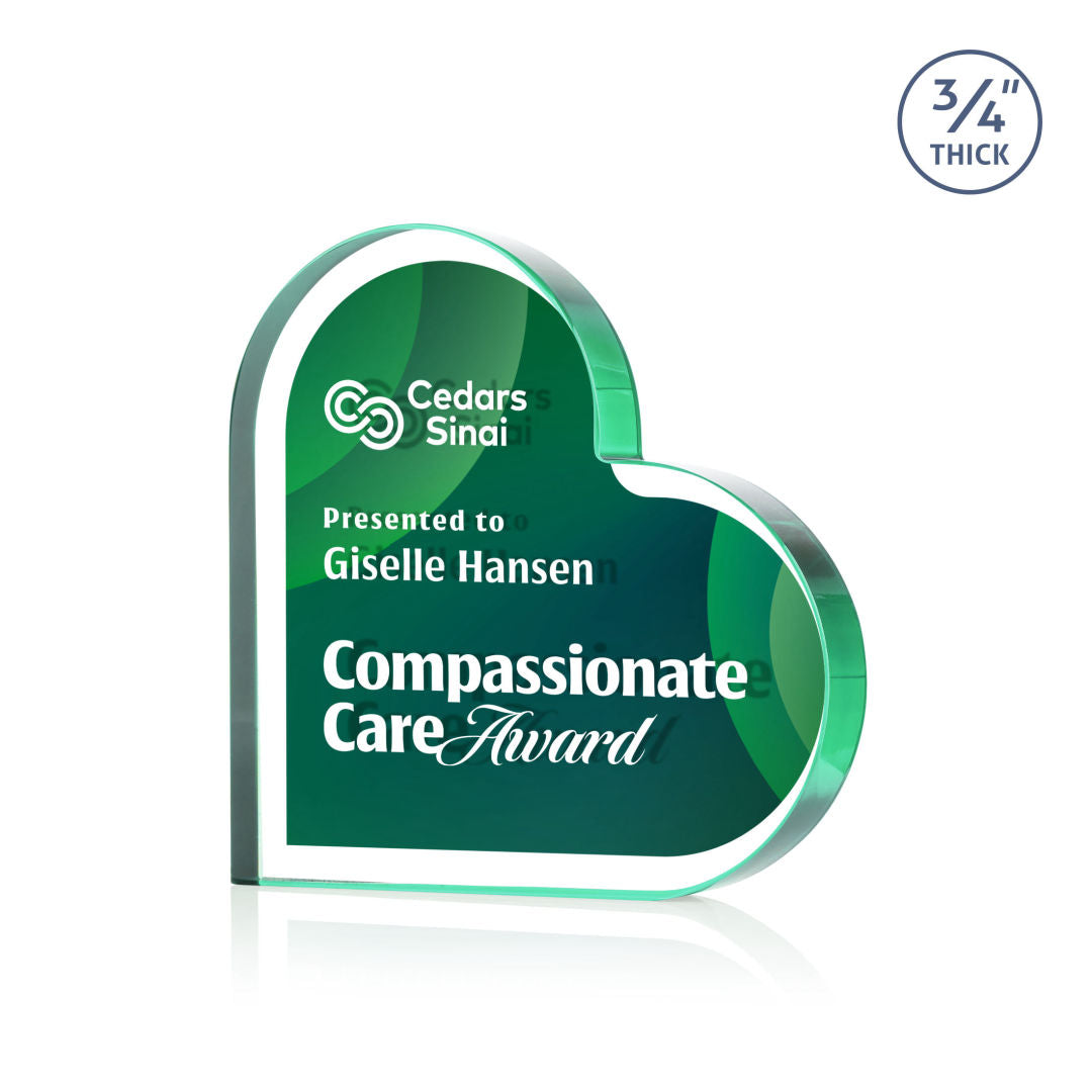 Davina Heart VividPrint™ Double Sided Award