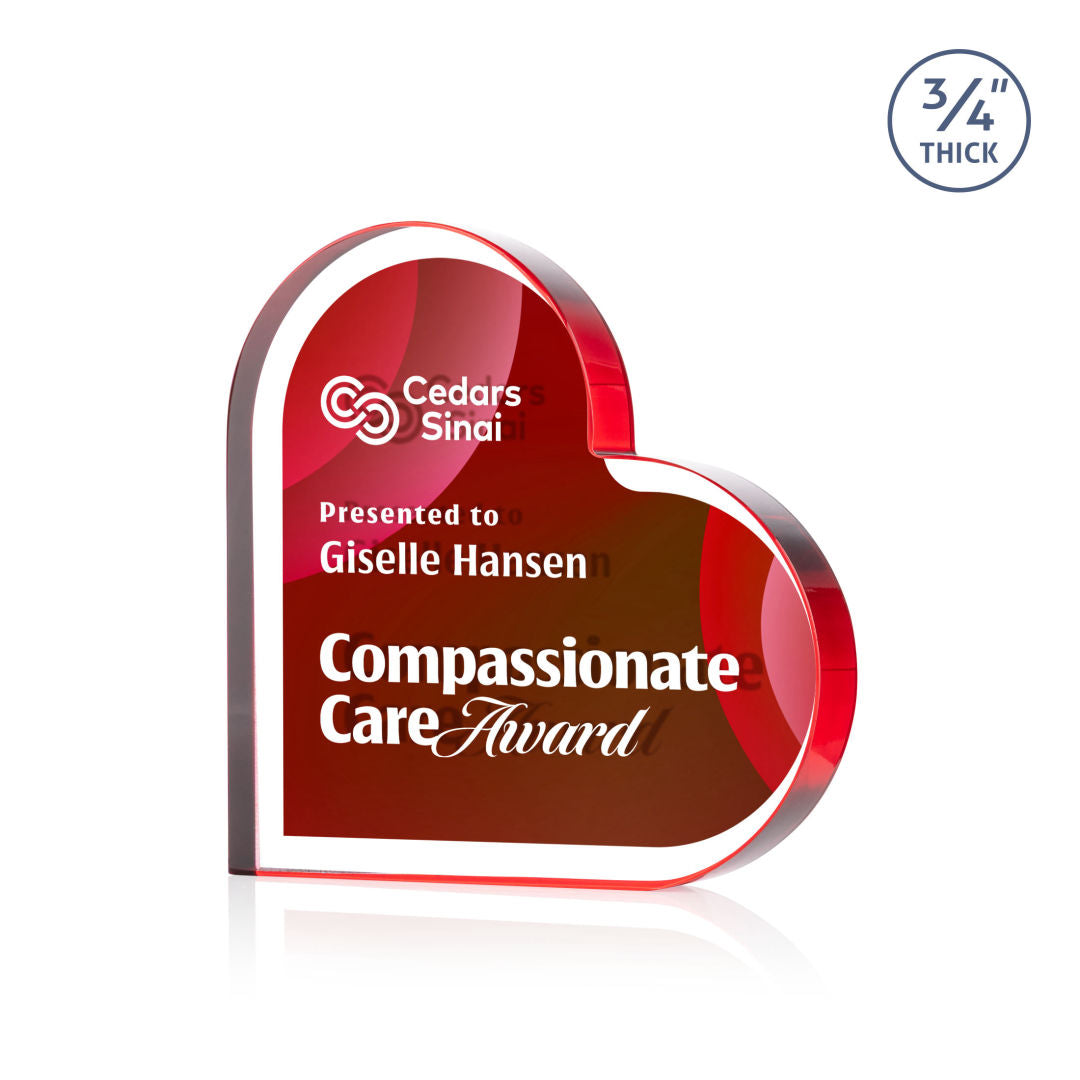 Davina Heart VividPrint™ Double Sided Award