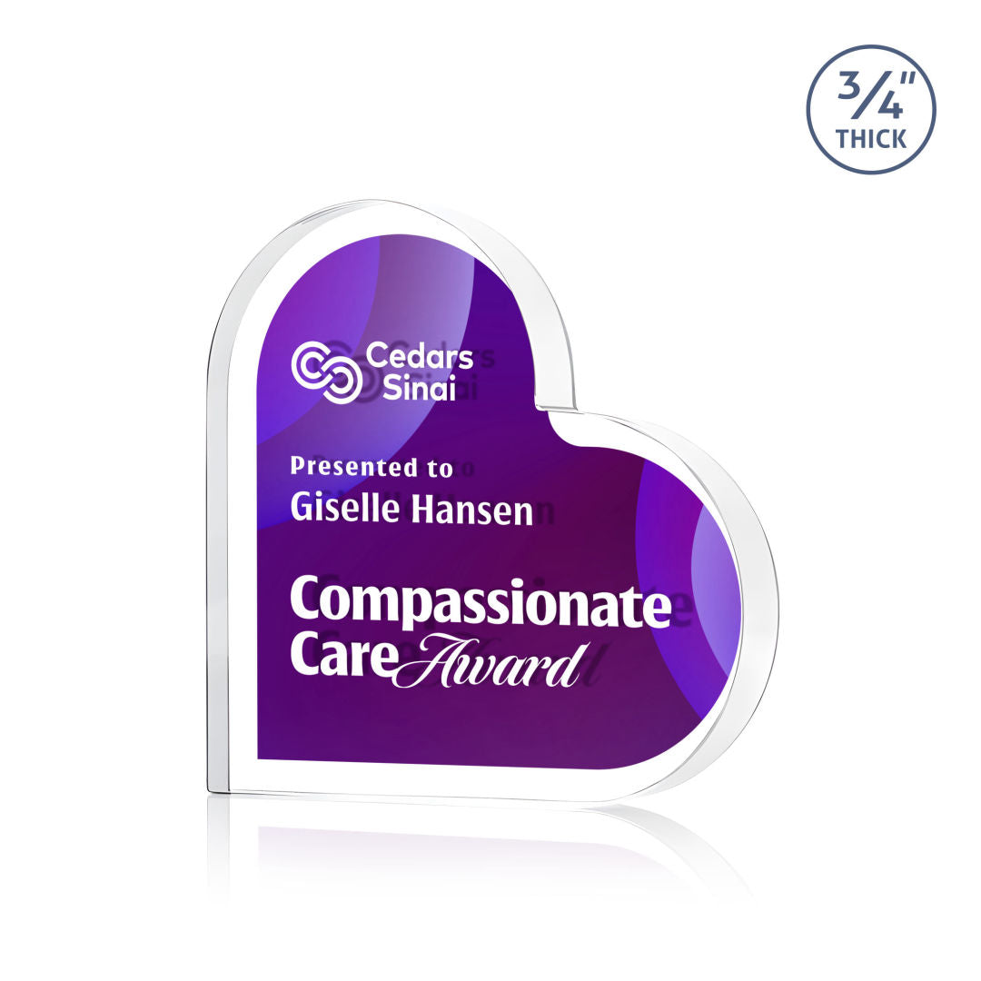 Davina Heart VividPrint™ Double Sided Award