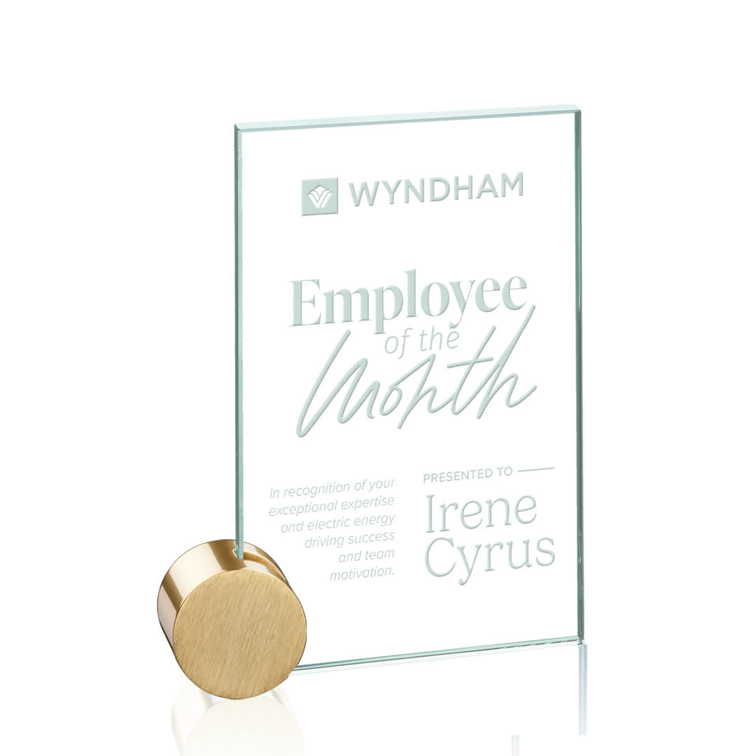 Bermuda Award - Jade/Gold Circle