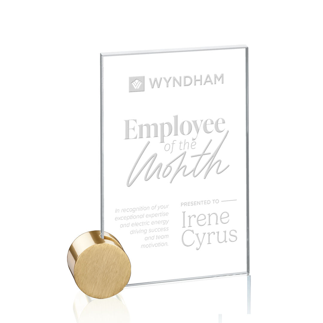 Bermuda Award - Starfire/Gold Circle
