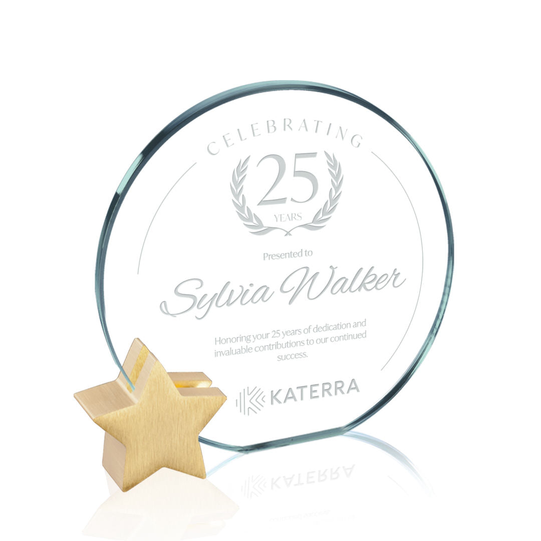 Verdunn Award - Jade/Gold Star