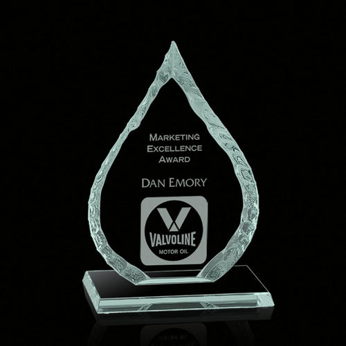 Iceberg Oil Drop Award on Base - Jade