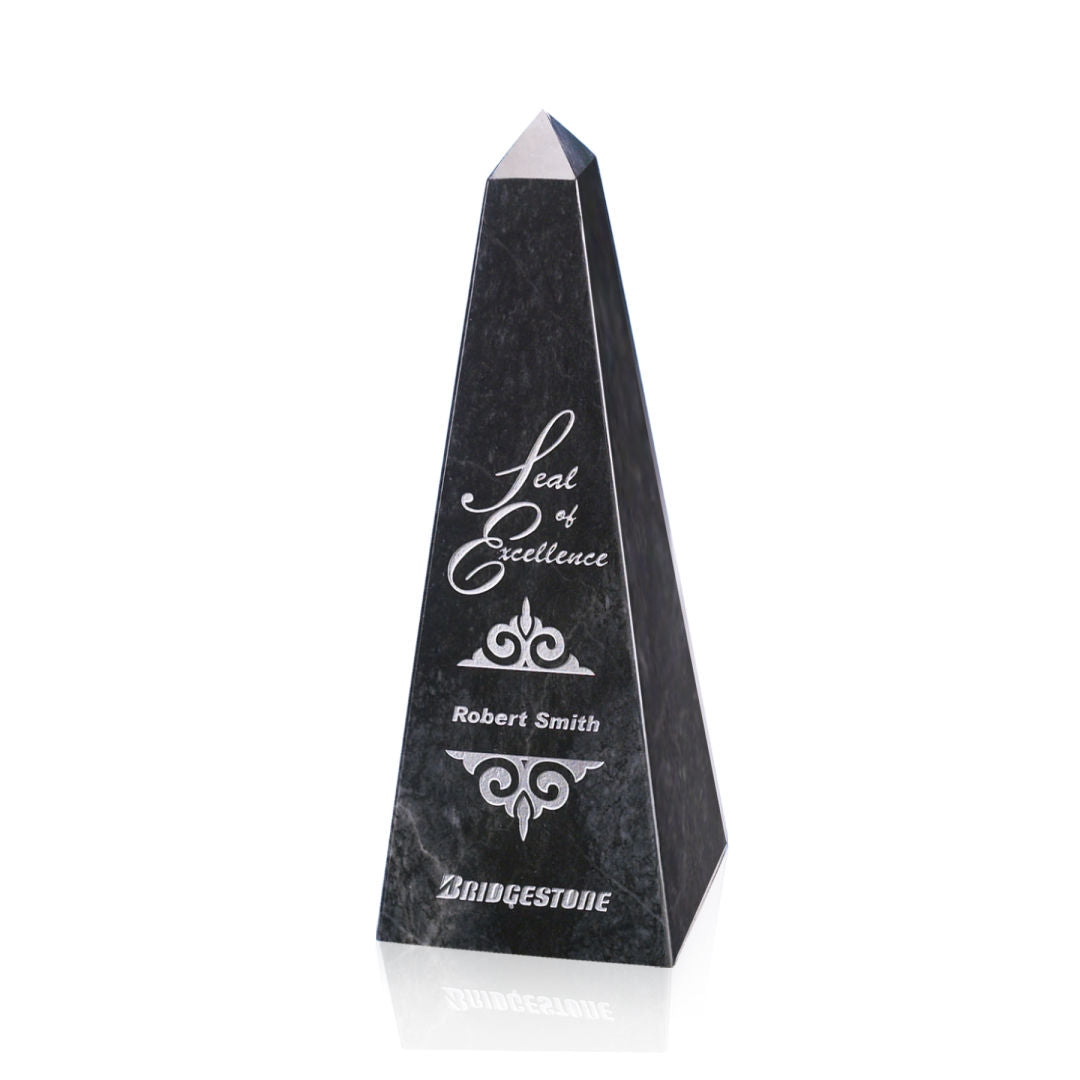 Marble Obelisk Award - Black