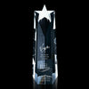 Star Obelisk Award — Five-Sided Optical Crystal