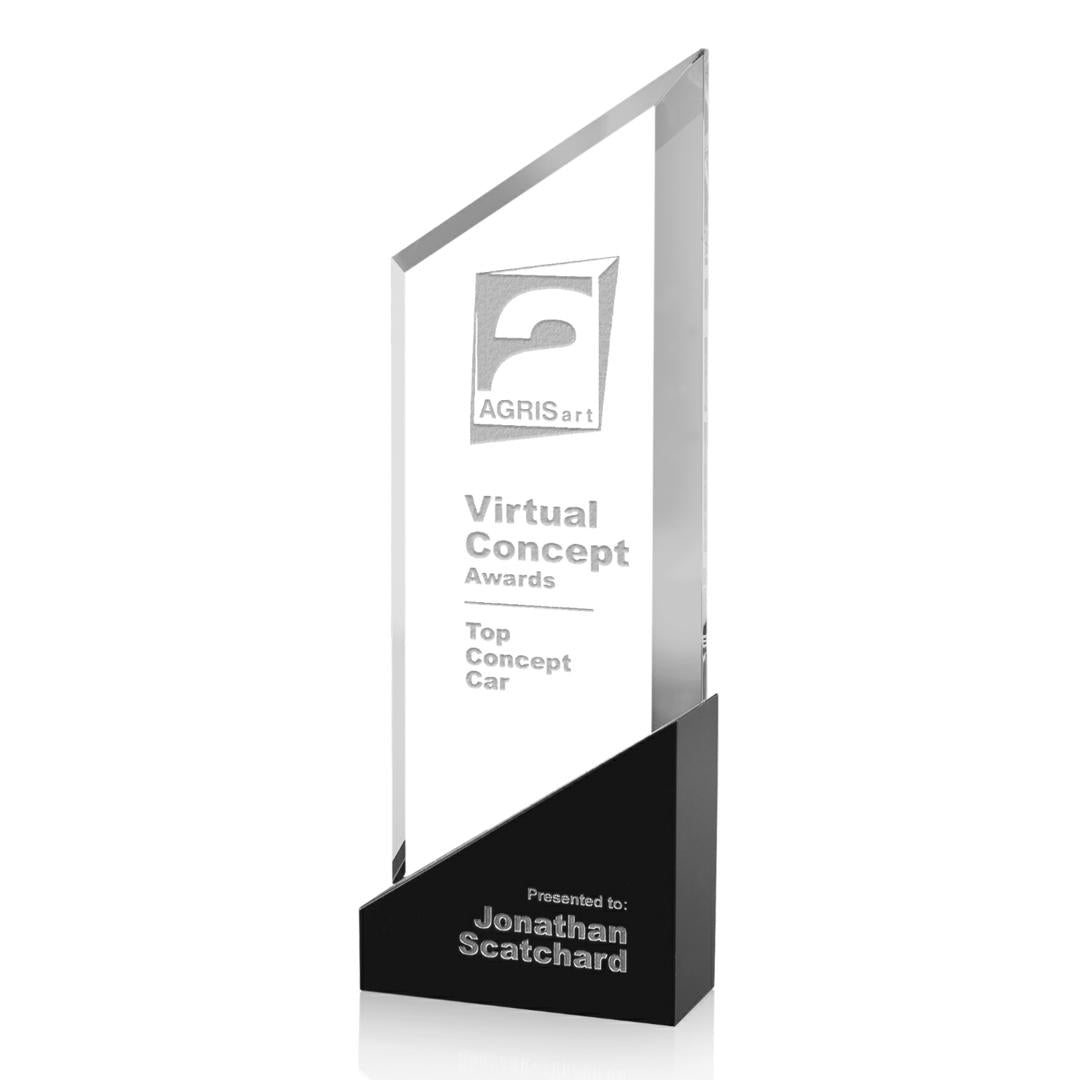 Apogee Optical Crystal Award — Black Base