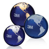 Colored Optical Crystal Globe Paperweight