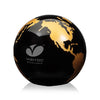 Colored Optical Crystal Globe Paperweight