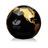 Colored Optical Crystal Globe Paperweight