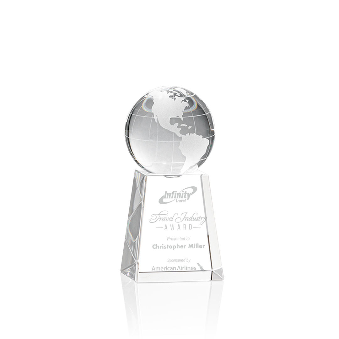 Globe Award on Tall Base