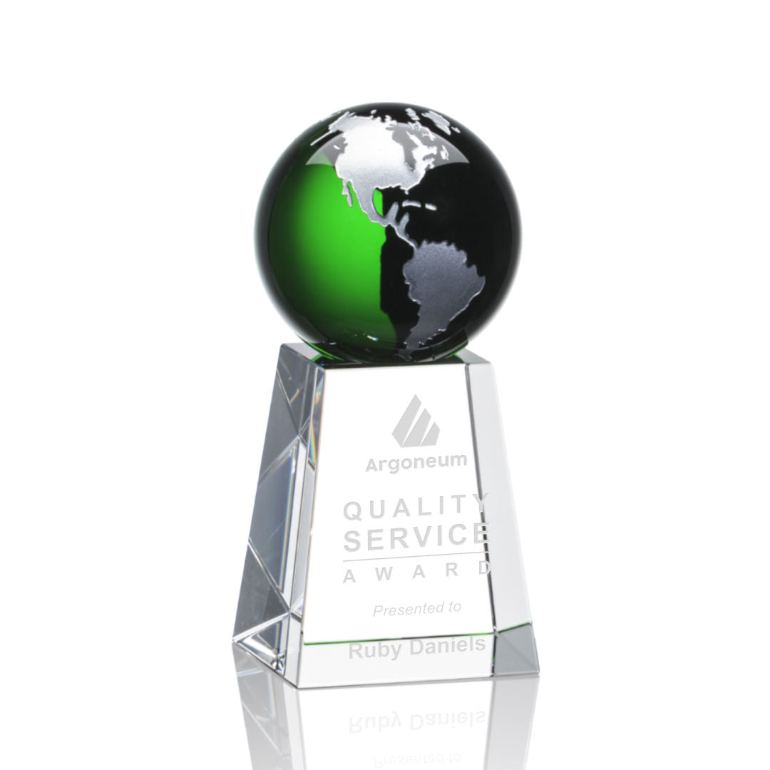 Heathcote Globe Award - Green/Silver