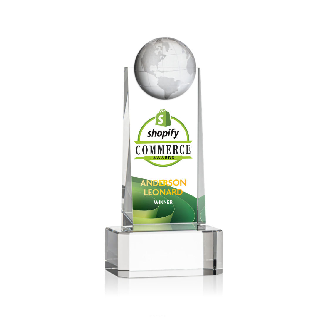 Sherbourne Globe VividPrint™ Award on Base