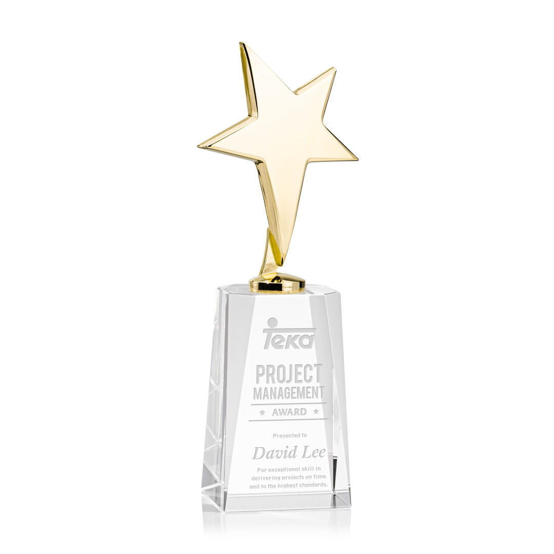 Tuscany Gold Star on Cairns Base - Clear