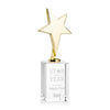 Tuscany Gold Star on Lexington Base - Clear