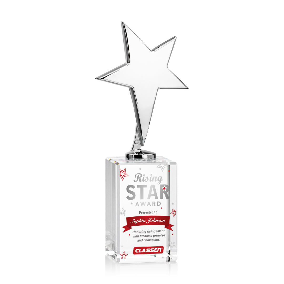 Tuscany Chrome Star VividPrint™ Award Lexington Base-Clear