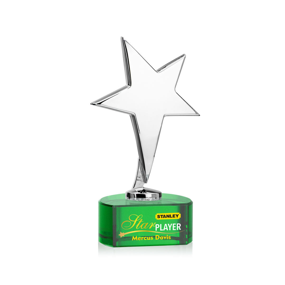 Tuscany Chrome Star VividPrint™ Award on Paragon Base