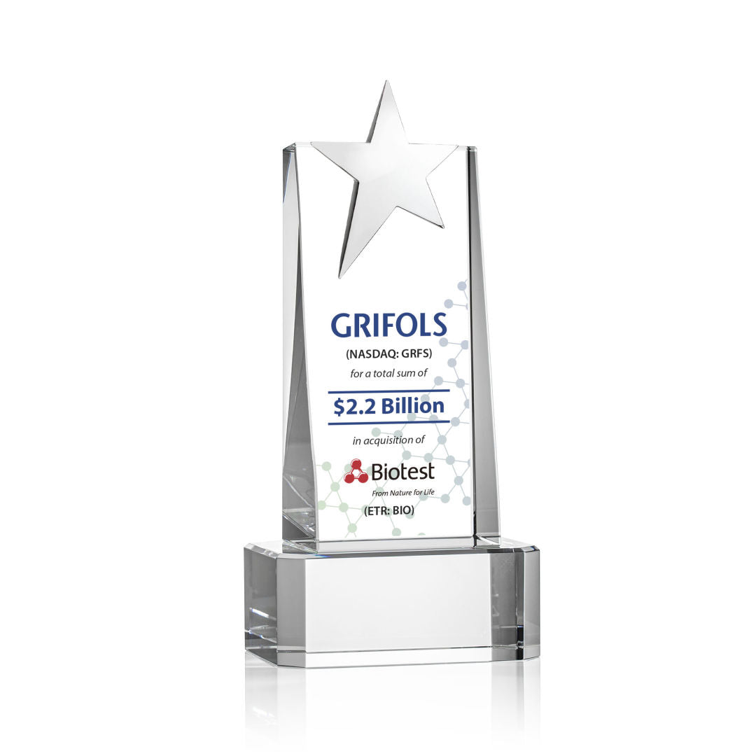 Fanshaw Silver Star VividPrint™ Award on Base