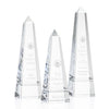 Cascading-Groove Optical Crystal Obelisk Award