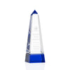 Cascading-Groove Optical Crystal Obelisk Award