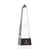Cascading-Groove Optical Crystal Obelisk Award