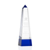 Cascading-Groove Optical Crystal Obelisk Award