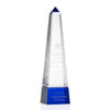 Cascading-Groove Optical Crystal Obelisk Award