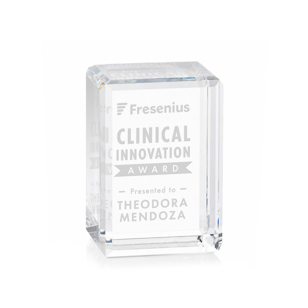 Fulton Cube Award - Vertical
