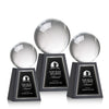 Baseball Award on Tall Marble Base