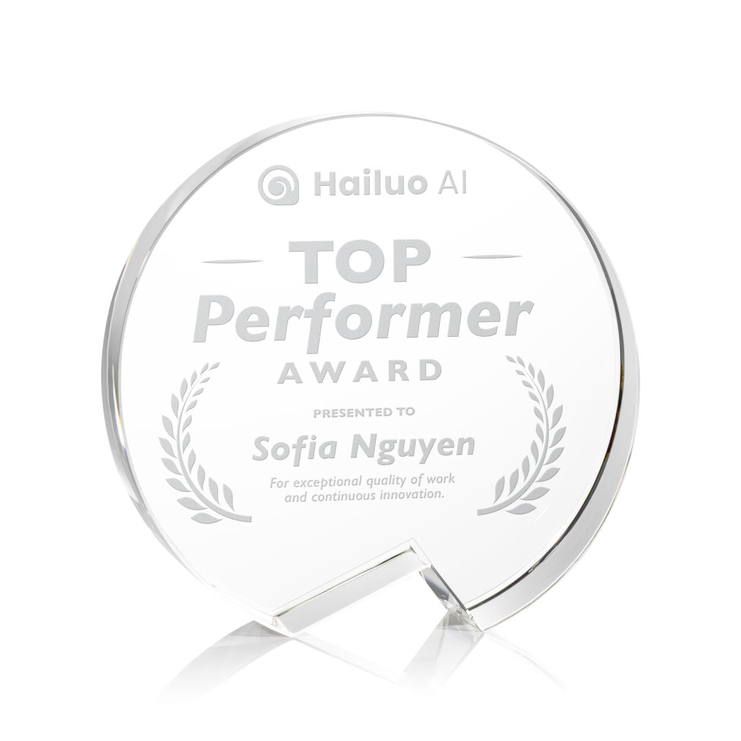 Callaway Round Optical Crystal Award