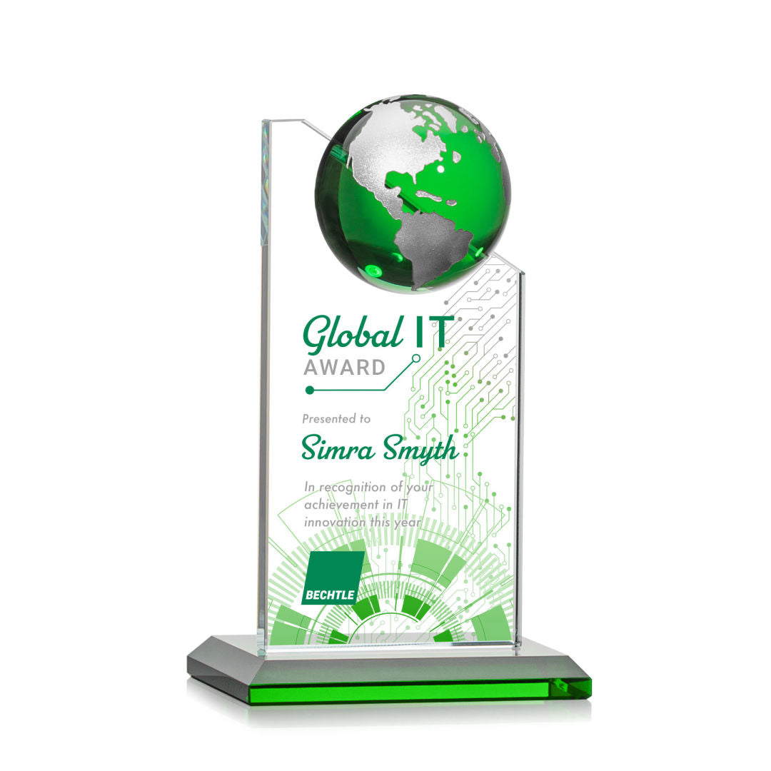 Arden VividPrint™ Award - Green/Silver