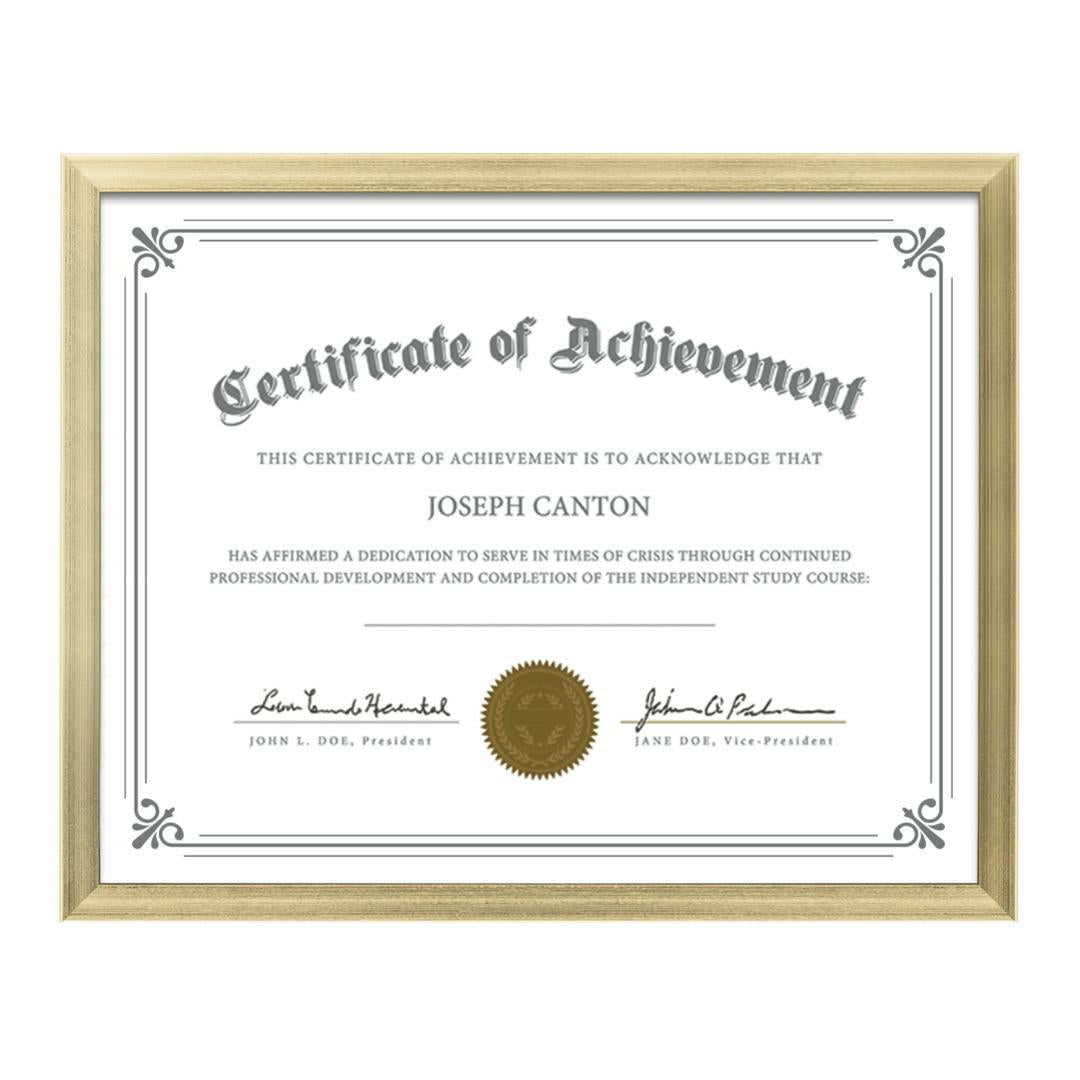 Calais Certificate Frame