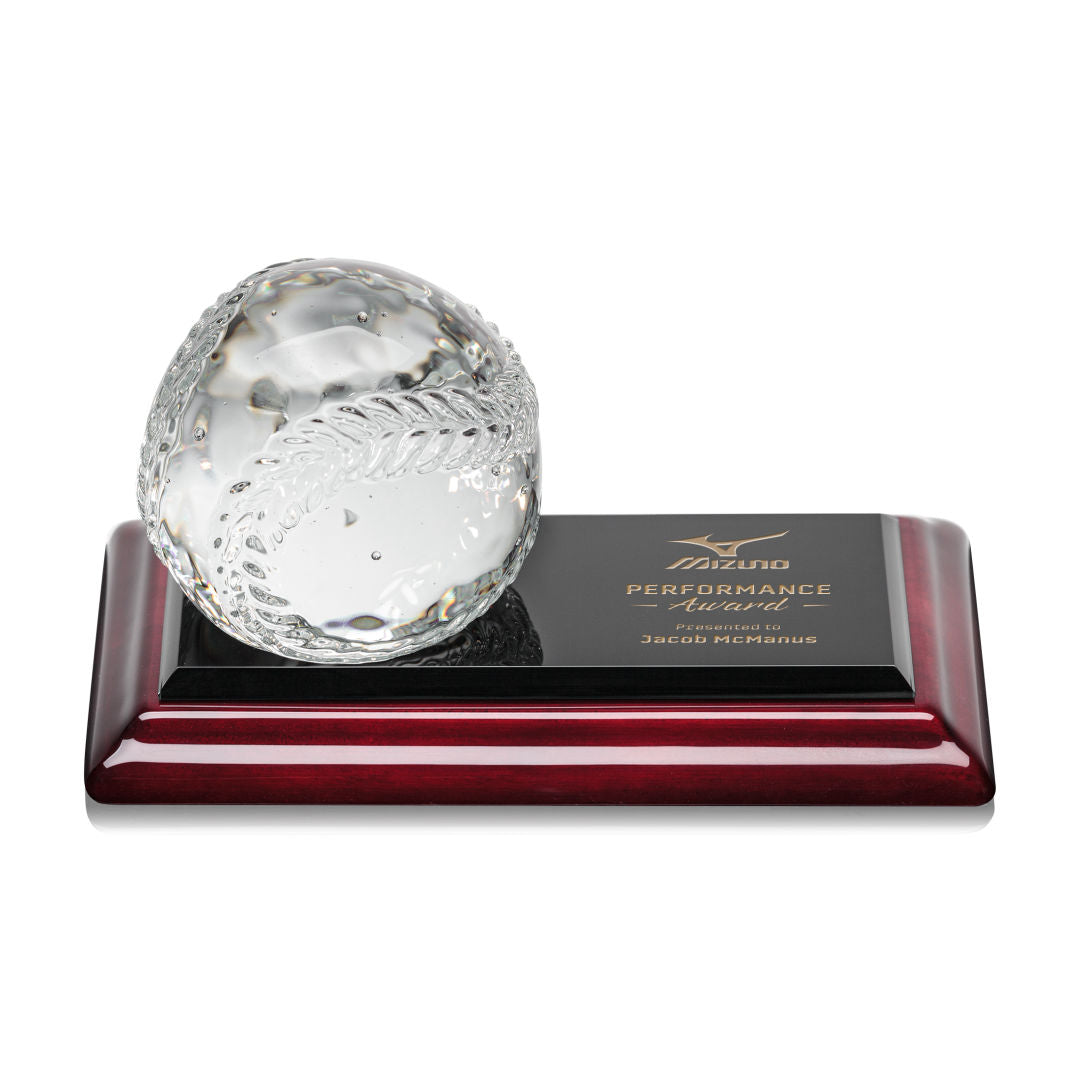 Sports Balls Award on Rosewood Base