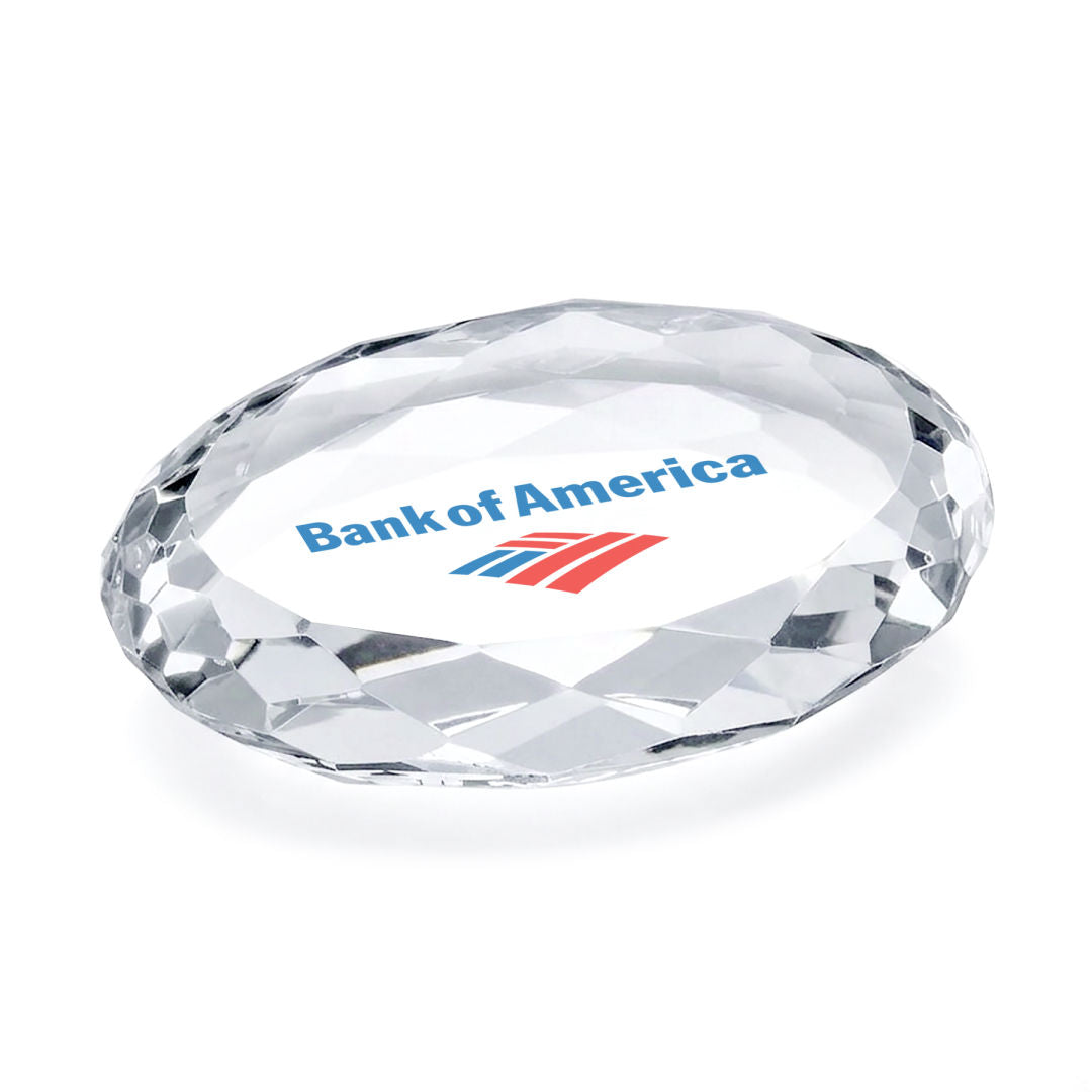 Amherst VividPrint™ Paperweight - Oval
