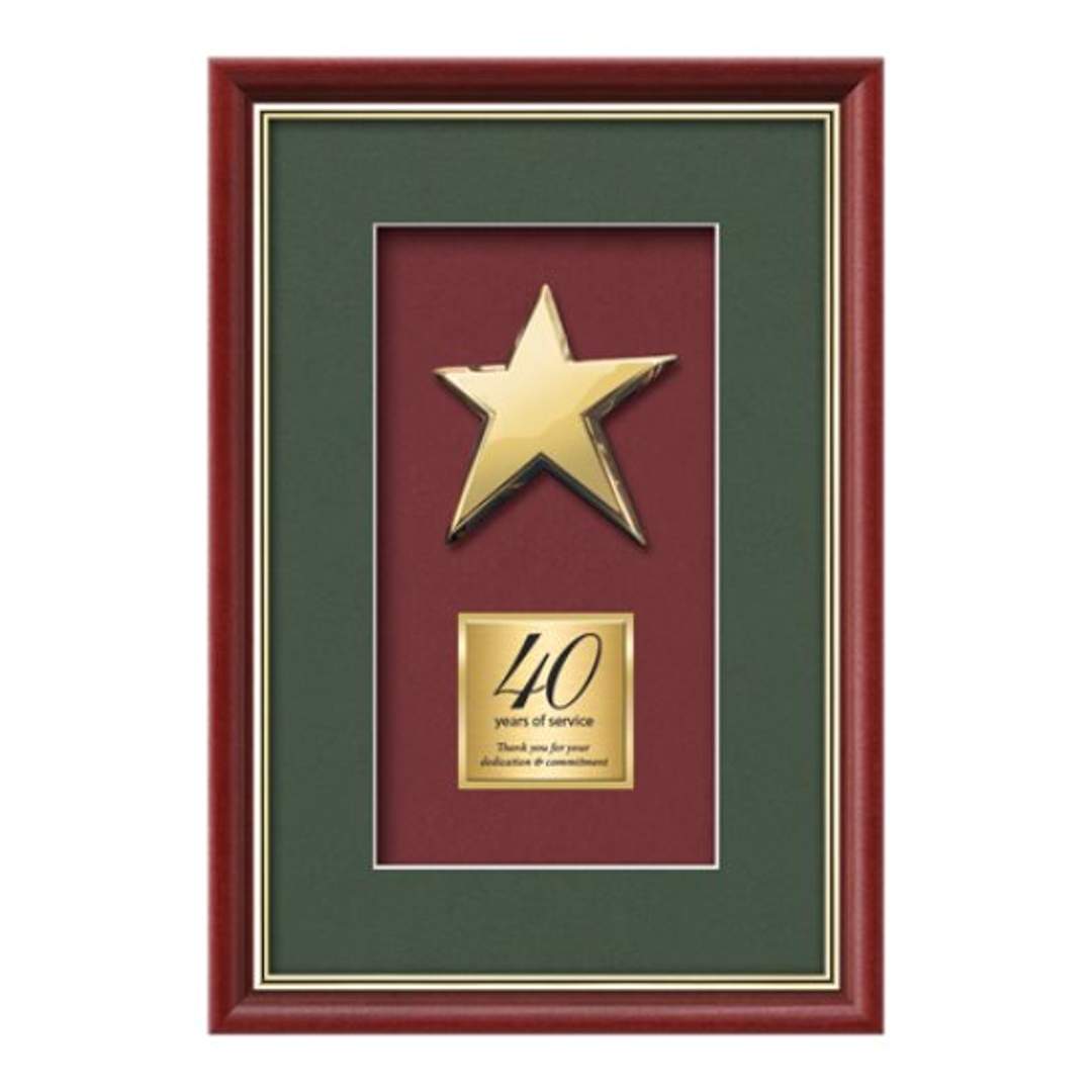 Baron Rising Star Framed Award