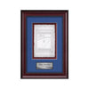 Caprera Cast Paper Framed Award — Mahogany