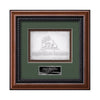 Deco Cast Paper Framed Award — Walnut