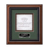Deco Cast Paper Framed Award — Walnut