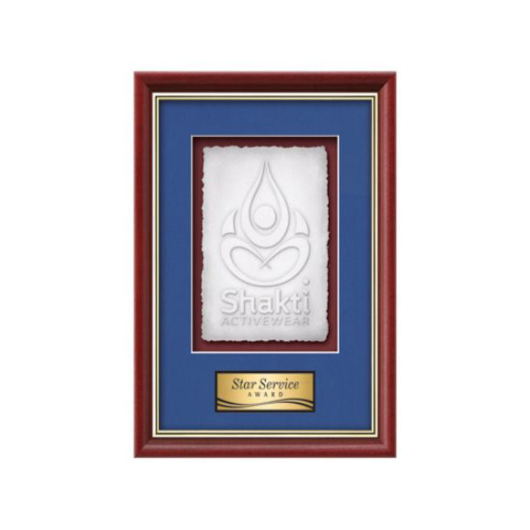 Baron Cast Paper Framed Award
