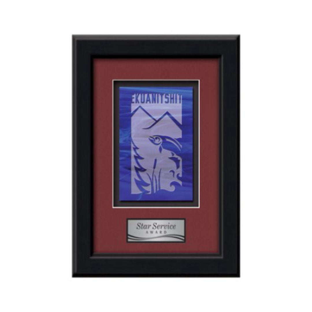 Myriad Stained Glass Framed Award — Black