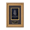 Regal Stained Glass Framed Award — Gold