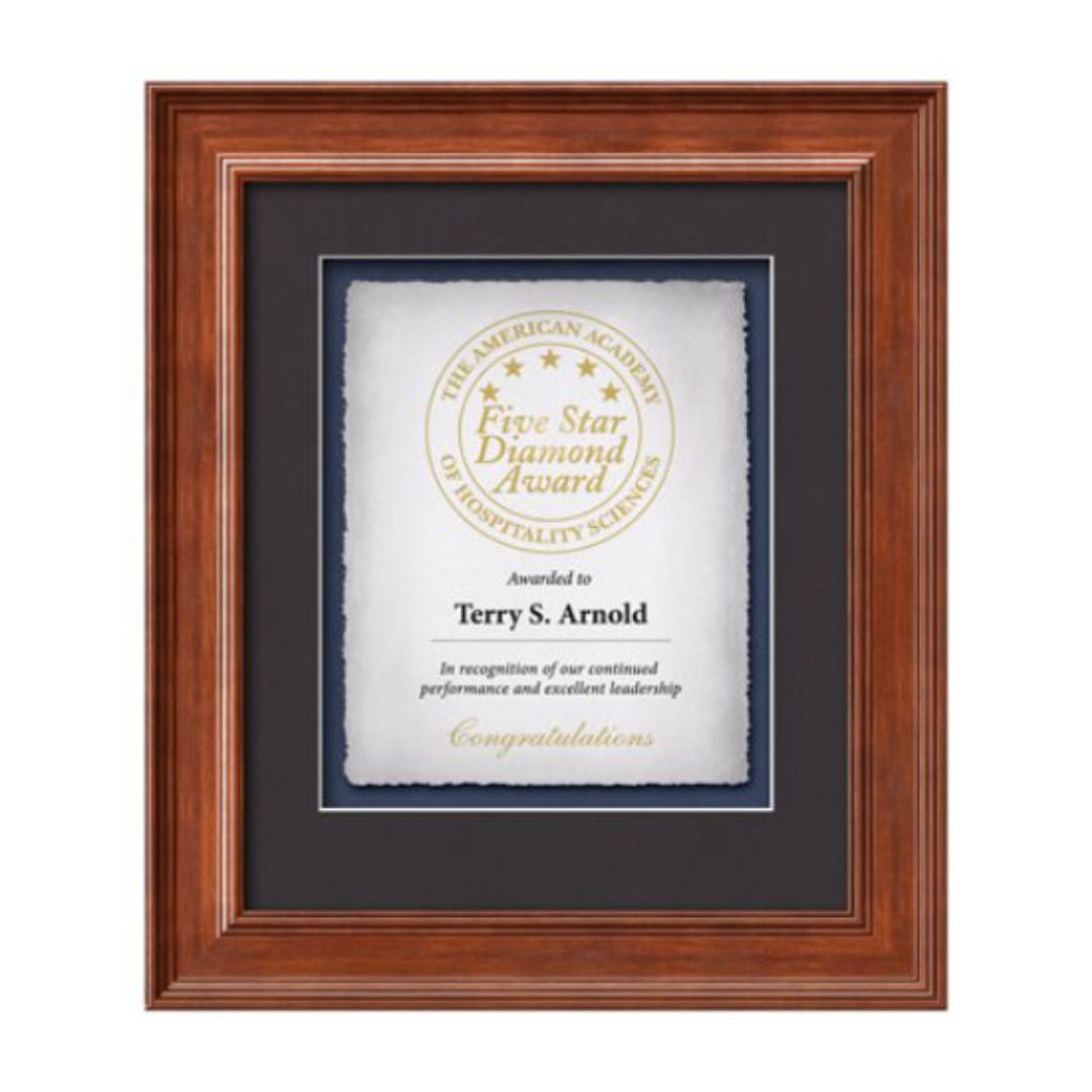 Calder Artisan Paper Certificate Framed Award