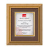 Terrene Artisan Paper Certificate Framed Award