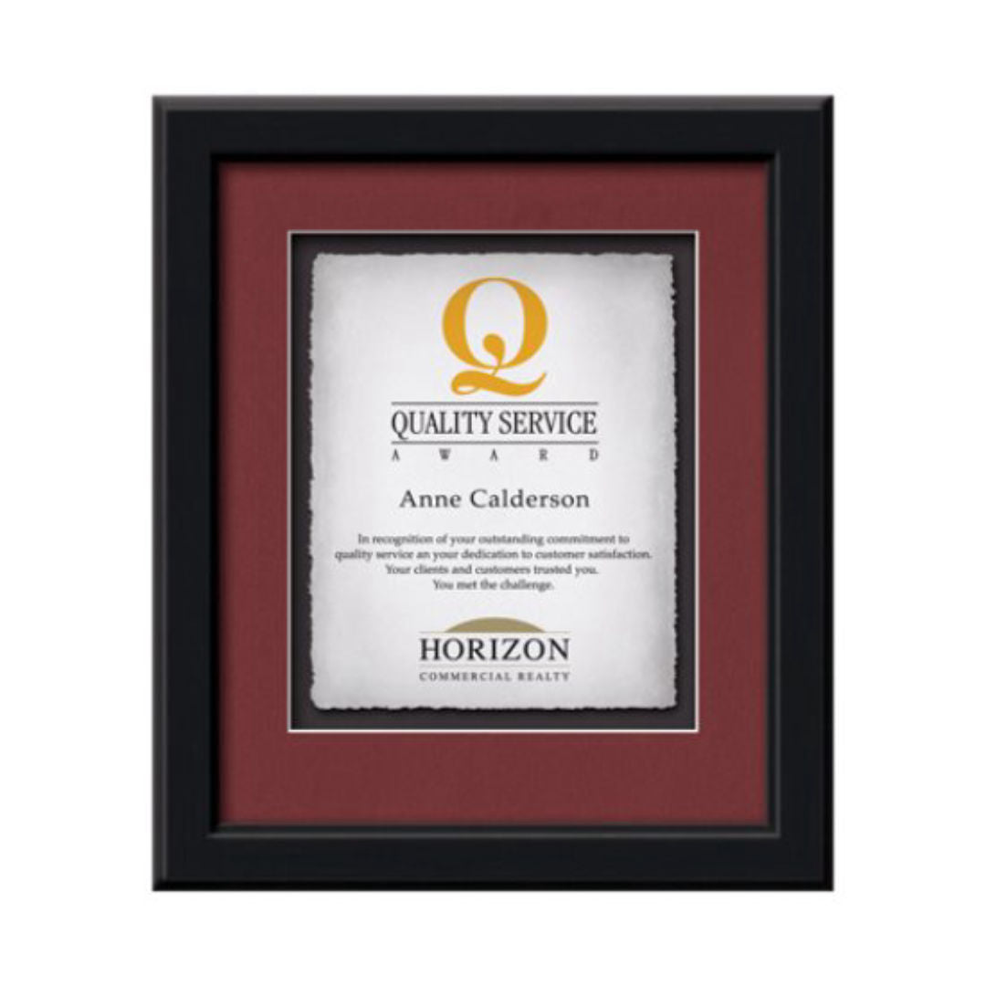 Myriad Certificate Frame — Black